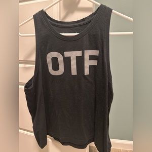 OTF OrangeTheory black crop top
